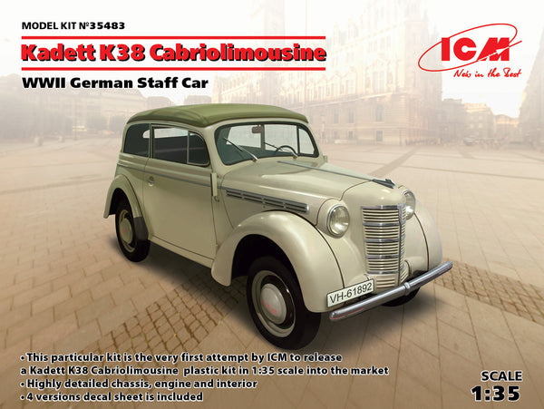 ICM 35483 1/35 Kadett K38 Cabriolimousine, WWII German Staff Car