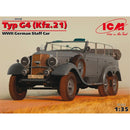 ICM 35538 1/35 Typ G4 (Kfz.21), WWII German Staff Car