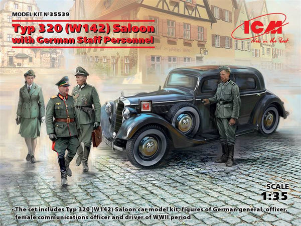 ICM 35539 1/35  Typ 320 (W142) Saloon with German Staff Personnel