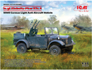 ICM 35584 1/35 Le.gl.Einheits-Pkw Kfz.4 WWII German Light Anti-Aircraft Vehicle