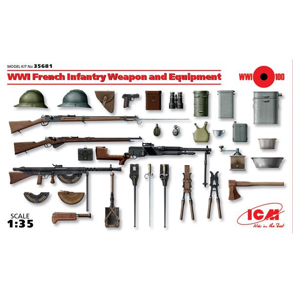ICM 35681 1/35 WWI French Infantry Weapons & Equipment