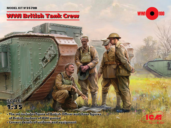 ICM 35708 1/35 WWI British Tank Crew