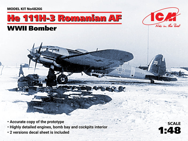 1/48 ICM He 111H-3 Romanian AF, WWII Bomber