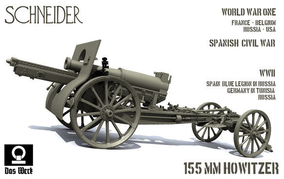 Das Werk 35022 1/35 French Schneider 155mm C17S Howitzer (France, United States, Spain & Germany)