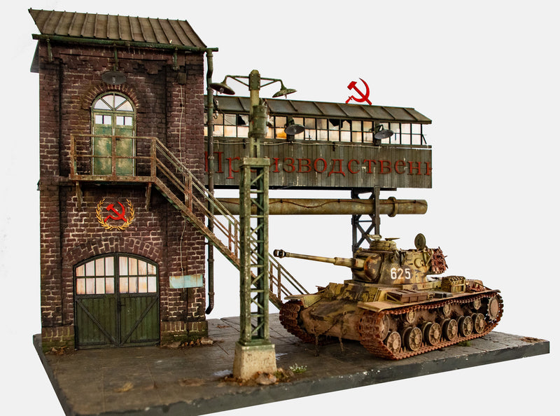 RT DIORAMA 35305 1/35 Diorama-Base: Gun Factoriy "Barrikaden" (Upgraded Ceramic Version)