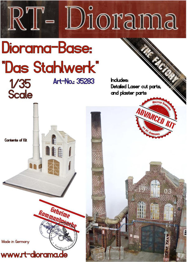 RT DIORAMA 35283 1/35 Diorama-Base: "Das Stahlwerk" (Upgraded Ceramic Version)