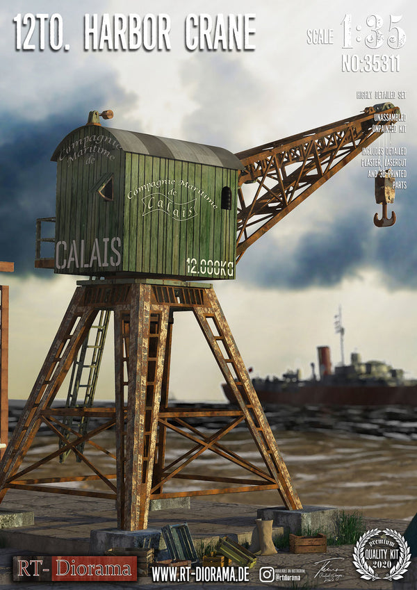 RT DIORAMA 35311 1/35 12 to. Harbor Crane (Upgraded Ceramic Version)