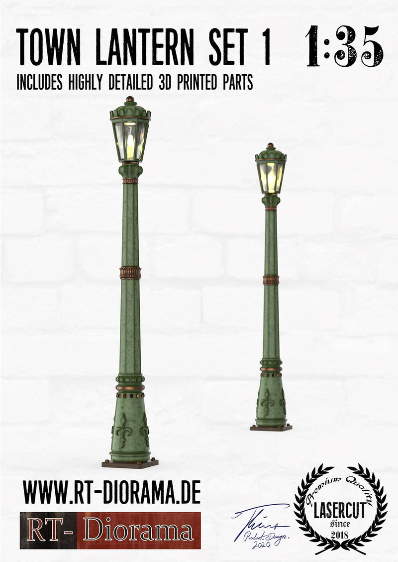 RT DIORAMA 35670 1/35 Town Lantern Set Type 1 (2pcs.)