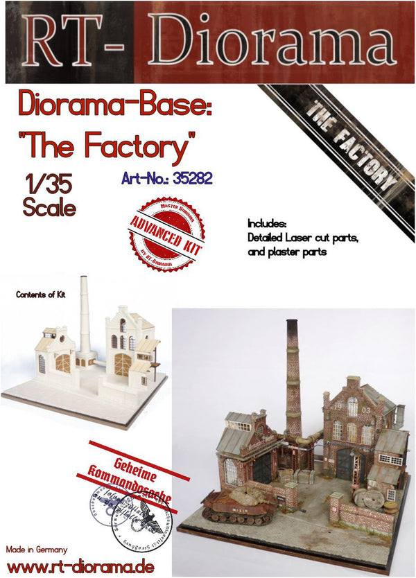 RT DIORAMA 35282 1/35 Diorama-Base: "The Factory" (Upgraded Ceramic Version)
