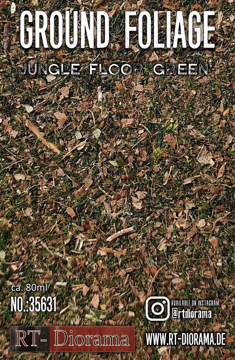 RT DIORAMA 35631 1/35 Ground Foliage: Jungle Floor Green
