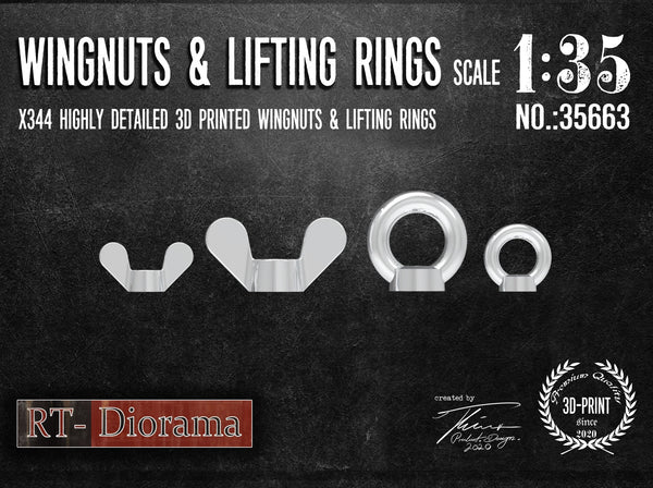 RT DIORAMA 35663 1/35 Wingnuts & Lifting Rings