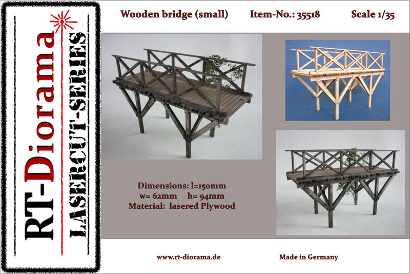 RT DIORAMA 35518 1/35 Wooden Bridge (small)