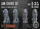 RT DIORAMA 35666 1/35 Lion Statues Set (4pcs.)