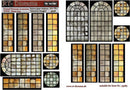 RT DIORAMA 35758 1/35 Printed Accessories: Factory glass windows "Industrial Hangars"