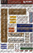 RT DIORAMA 35802 1/35 Printed Accessories: Signs Industry (Germany)
