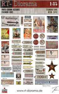 RT DIORAMA 35762 1/35 Printed Accessories: Stalingrad Signs