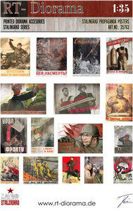 RT DIORAMA 35763 1/35 Printed Accessories: Stalingrad Propaganda Posters