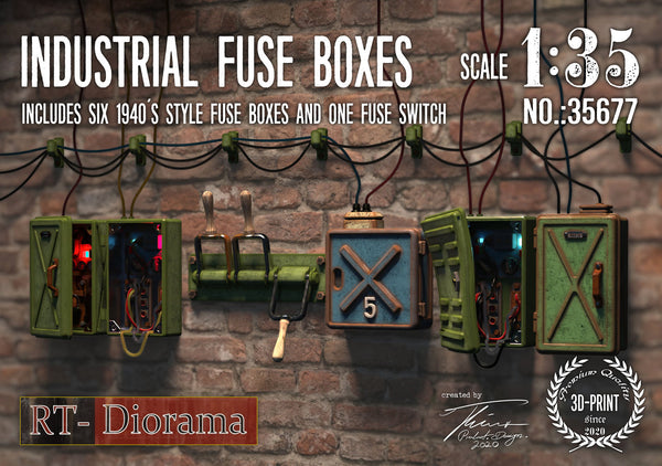 RT DIORAMA 35677 1/35 Industrial Fuse Boxes