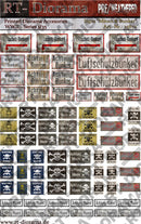 RT DIORAMA 35872 1/35 Printed Accessories: "Achtung Minen"