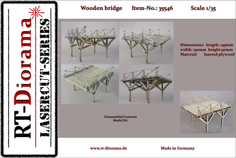 RT DIORAMA 35546 1/35 Wooden Bridge