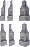 RT DIORAMA 35017 1/35 Bridge Pillars (6pcs) (Upgraded Ceramic Version)