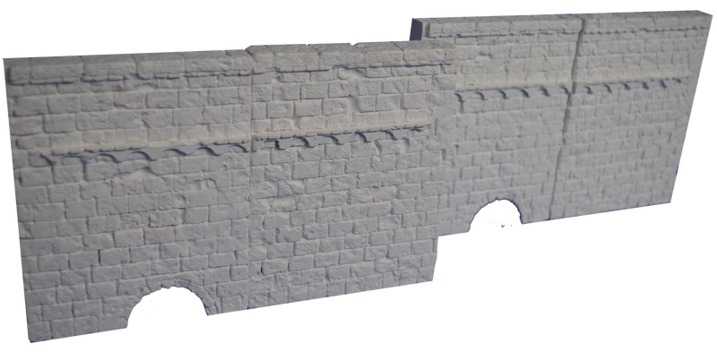 RT DIORAMA 35016 1/35 Embankment Wall (4pcs) (Upgraded Ceramic Version)