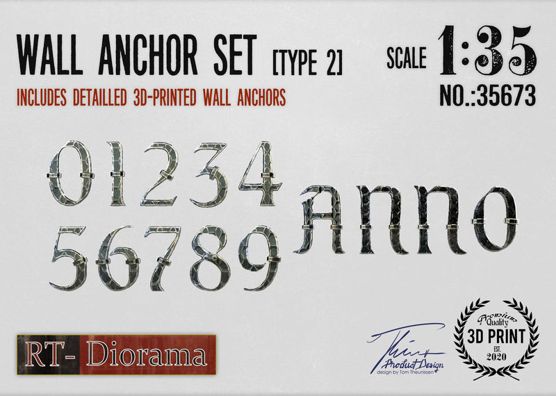 RT DIORAMA 35673 1/35 Wall Anchor Set [Type 2]