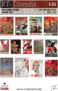 RT DIORAMA 35761 1/35 Printed Accessories: Soviet Propaganda Posters