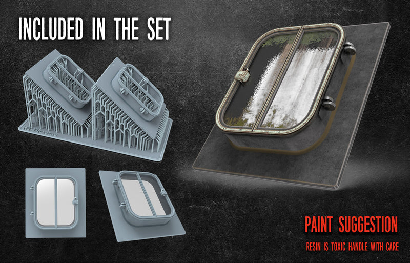 RT DIORAMA 35683 1/35 3D Rooftop Window Hatch Set