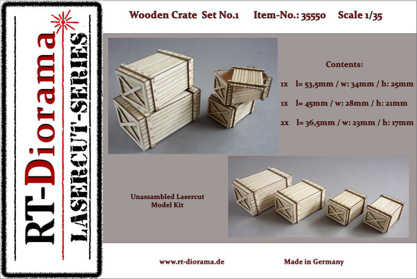 RT DIORAMA 35550 1/35 Wooden Crate Set No.1