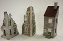 RT DIORAMA 35255 1/35 Corner Buildings - 3 pcs (Upgraded Ceramic Version)