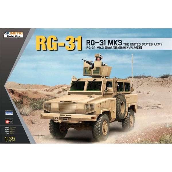 Kinetic 61012 1/35 RG-31 Mk. 3 "Nyala" US Army/Marines/UNIFIL