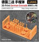 Liang Model 0420 1/35 3D-Print German Grenade WWII x 46