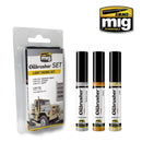 AMMO by Mig 7506 Oilbrusher Light Fading  Set
