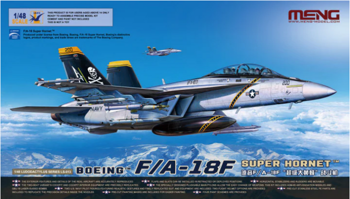 O*3様 MENG MODEL 1/48 F/A-18F SUPER HORNE 1/48 F/A-18F super hornet full video build Meng model - YouTube