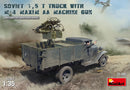 MiniArt 35186 1/35 Soviet 1,5 t. Truck w/ M-4 Maxim AA Machine Gun