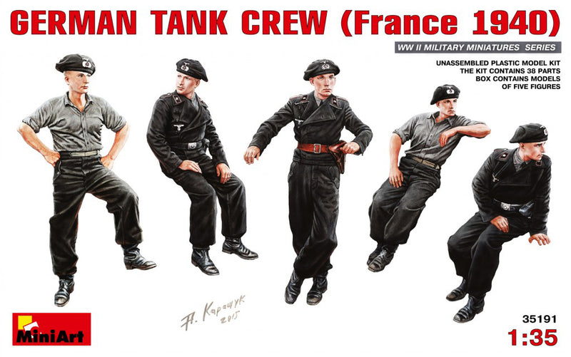 MiniArt 35191 1/35  German Tank Crew (France 1940)