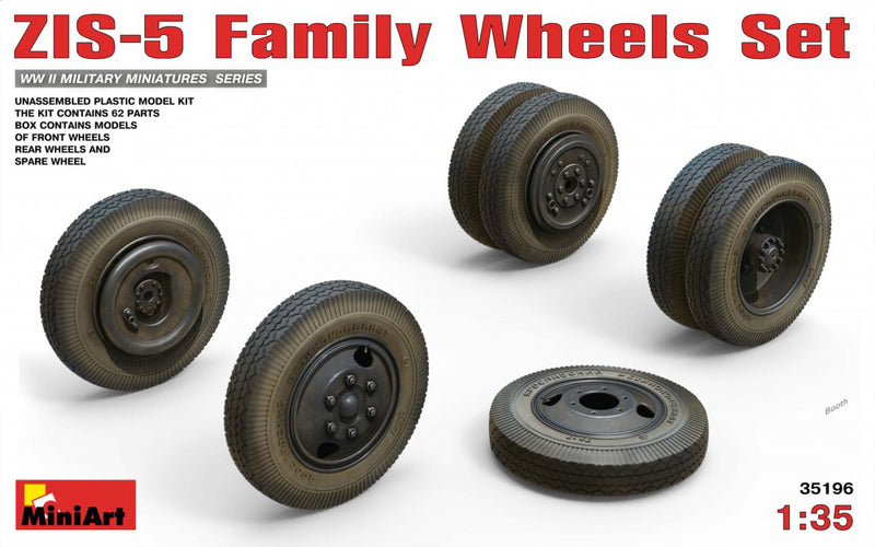 Miniart 35196 1/35 ZIS-5 Family Wheels Set