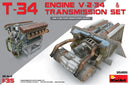 MiniArt 35205 1/35 T-34 Engine (V-2-34) & Transmission Set