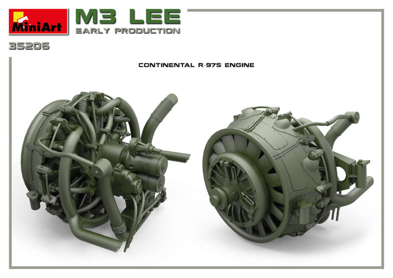 MiniArt 35206 1/35 M3 Lee Early Production,  Interior Kit