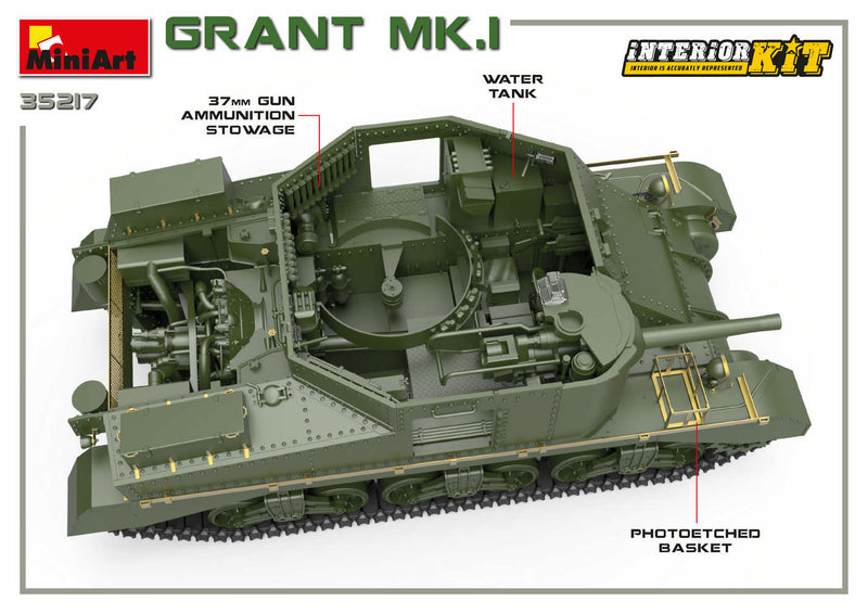 MiniArt 35217 1/35 Grant Mk.I Interior Kit