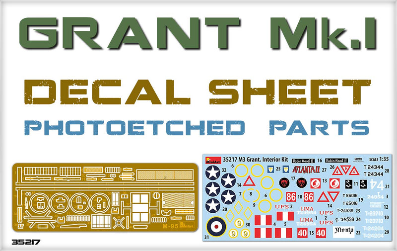 MiniArt 35217 1/35 Grant Mk.I Interior Kit