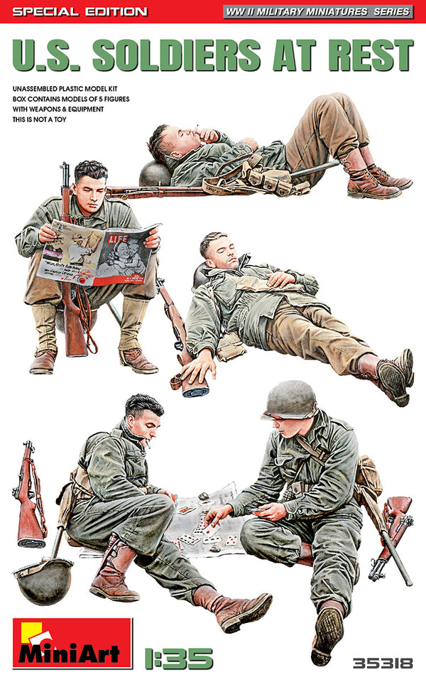 Miniart 35318 1/35 US Soldiers at Rest * Special Edition *