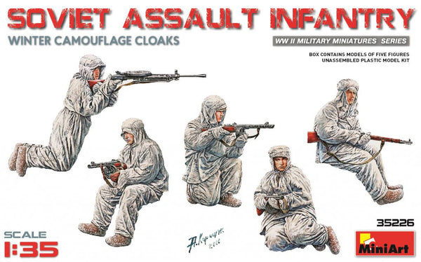 MiniArt 35226 1/35  Soviet Assault Infantry (Winter Camouflage Cloaks)
