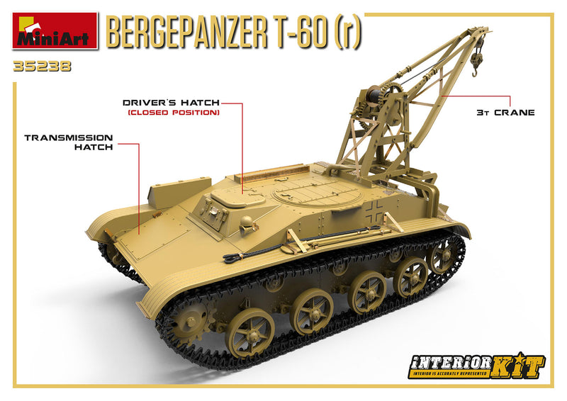MiniArt 35238 Bergepanzer T-60 ( r ) Interior kit