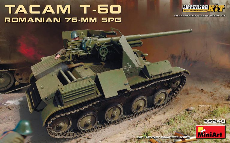 Miniart 35240 1/35 Romanian 76-mm SPG Tacam T-60 Interior Kit