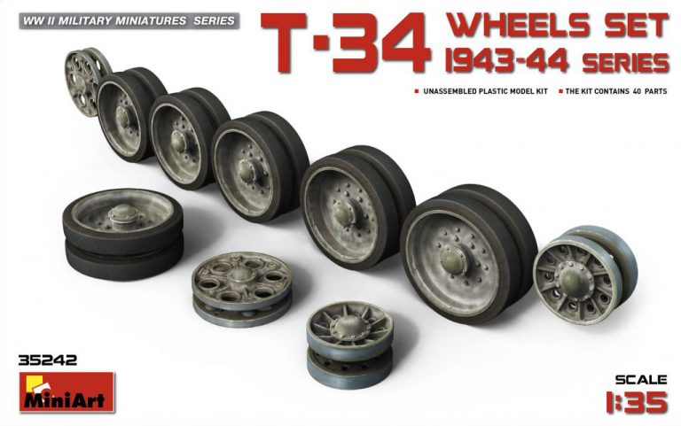 1/35 Miniart 35242 T-34 Wheels Set 1943-44