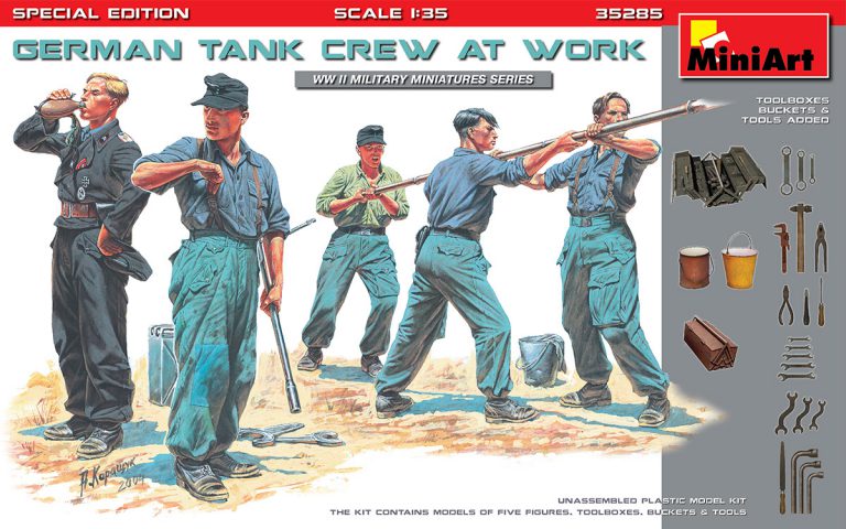 Miniart 35285 1/35 German Tank Crew at Work- Special Edition