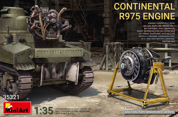 MiniArt 35321 1/35 CONTINENTAL R975 ENGINE