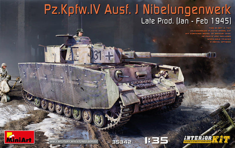 Miniart 35342 1/35 Pz.Kpfw.IV Ausf.J Nibelungenwerk Late Production (Jan-Feb1945) Interior Kit